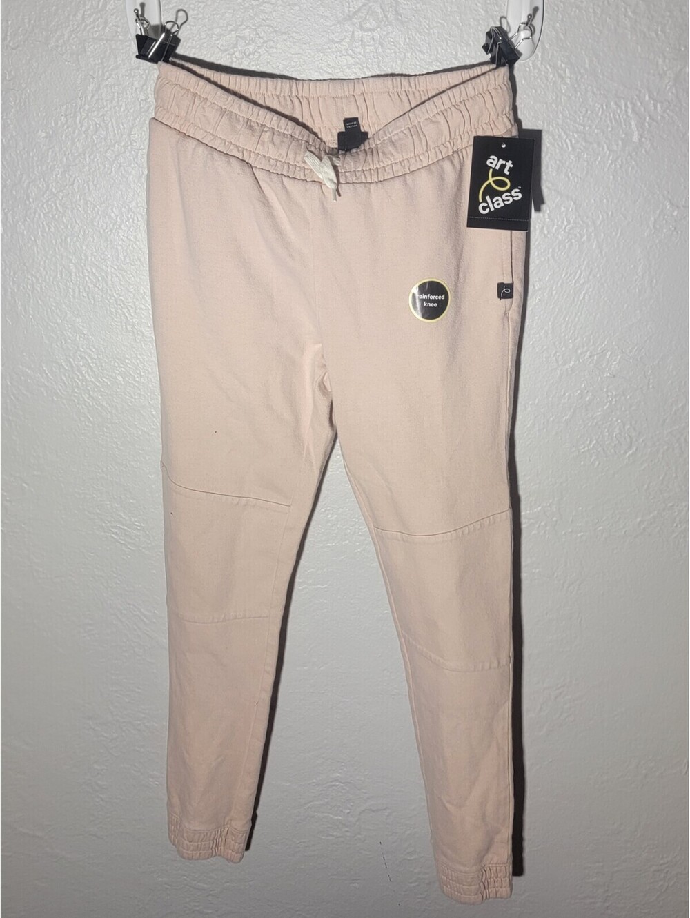 Art Class Girls Sweatpantslight pink Heathered Drawstring Side Pockets M (8/10)
